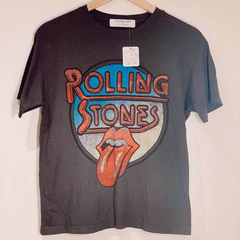 Free people vintage rolling stones top